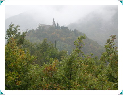 Church on Hill approaching Bisano